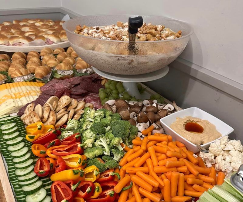 veggies tray set up image