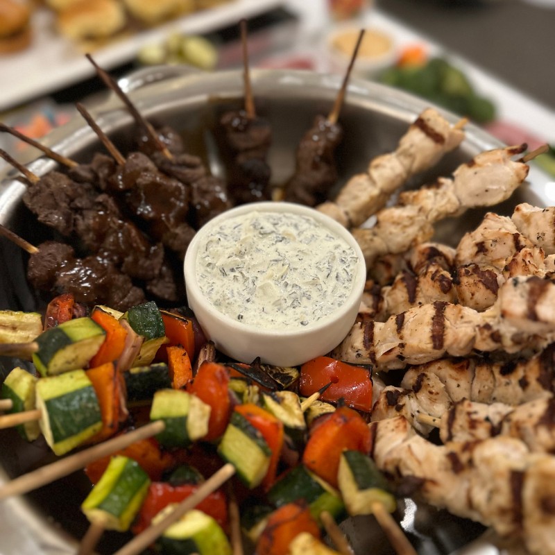 image of catering kebabs